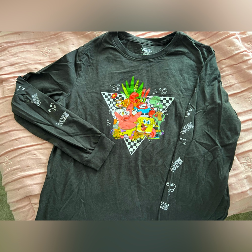 Black SpongeBob shirt from Vans